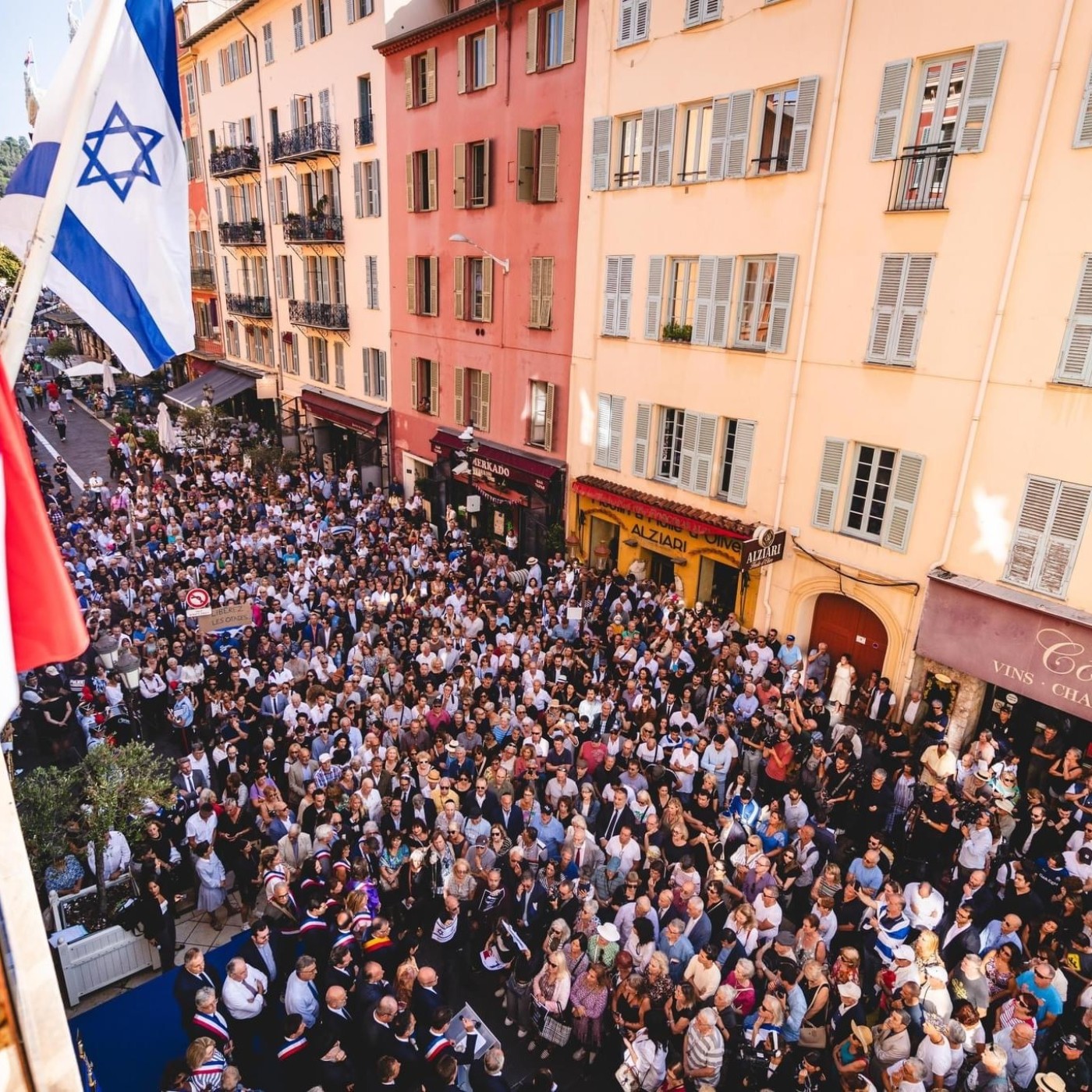 600 personnes à Nice en soutien à Israël